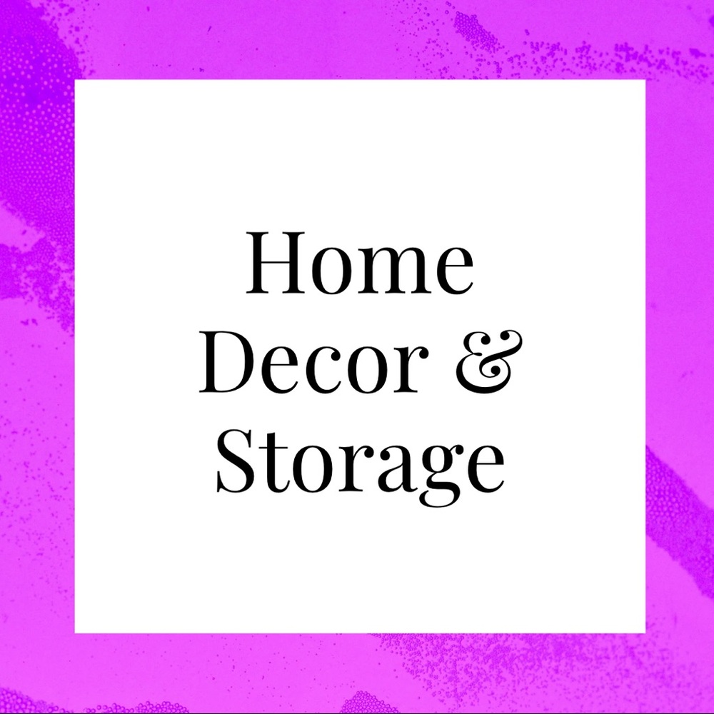 Home decor and storage section